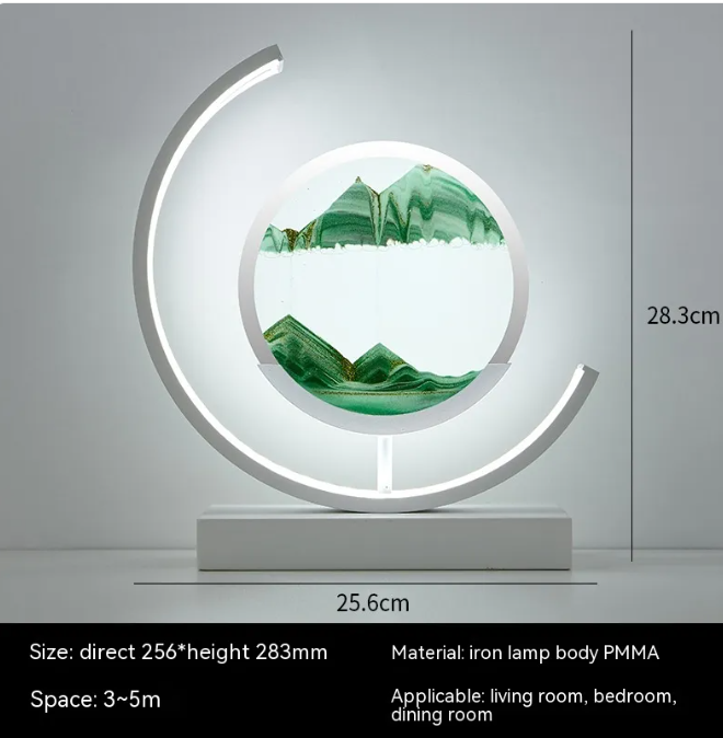 Chinese Style Hourglass Table Lamp