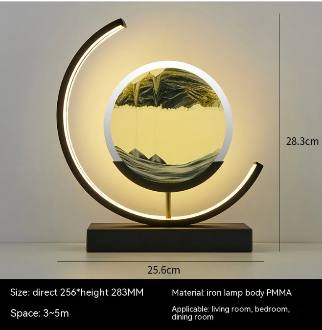 Chinese Style Hourglass Table Lamp
