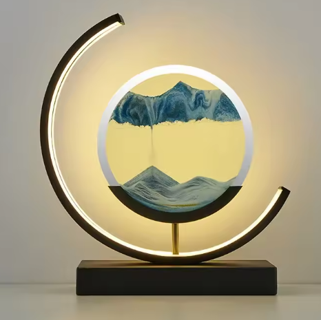 Chinese Style Hourglass Table Lamp