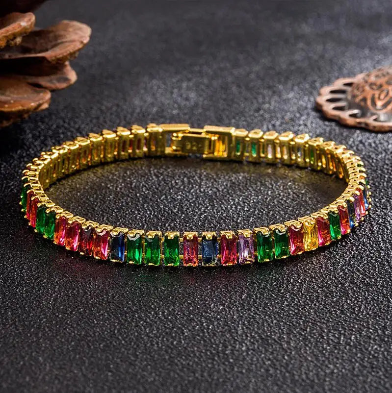 Real Moissanite Bracelet S925 Sterling Silver | Luxury Jewelry