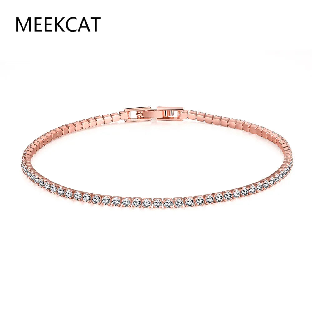 Real Moissanite Bracelet S925 Sterling Silver elegantly displayed with sparkling stones and a secure clasp.