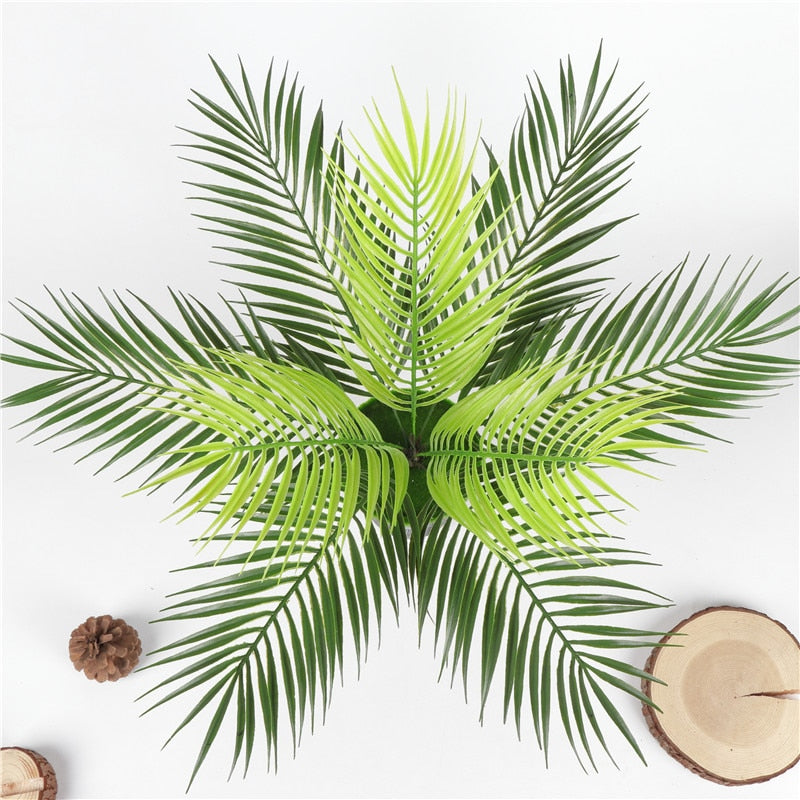 Artificial Palm Leaf Green Plant Decor